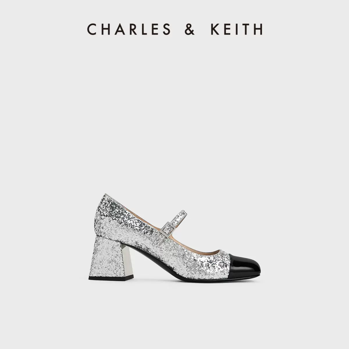 CHARLES&KEITH女鞋CK1-60580071女士宴会闪耀尖头水晶高跟鞋婚鞋-Taobao