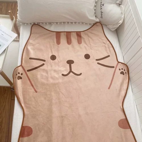 Милое одеяло, детский удерживающий тепло диван для школьников для сна, кот