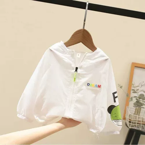 Солнцезащитный крем подходит для мужчин и женщин, летняя одежда для защиты от солнца, детская летняя одежда с капюшоном, мультяшная куртка