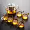 bộ bình trà camellia Bộ trà gia đình thủy tinh văn phòng nhỏ lọc ấm trà chịu nhiệt độ cao nồi đơn ấm trà hoa ấm đun nước trà ấm chén tử sa bộ bình trà gốm sứ minh long Ấm trà - Bộ ấm trà