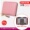 Peach blossom color large 40 card holder/genuine leather tassel anti-theft brush+anti demagnetization
