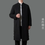 旧印 Ретро зимняя куртка, мужской длинный пуховик, китайский стиль, средней длины, увеличенная толщина