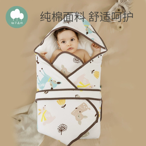 Детское хлопковое одеяло для новорожденных для младенца для выхода на улицу, увеличенная толщина