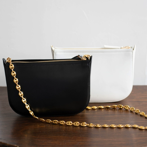 Ретро цепь, сумка через плечо, небольшая дизайнерская сумка на одно плечо, французский ретро стиль, коллекция 2022, 2023