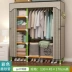 Tủ quần áo đơn giản cho thuê phòng với ống thép ký túc xá lưu trữ nhà lắp ráp tủ lưu trữ vải tủ quần áo hiện đại tối giản - Buồng