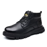 Martens, зимние утепленные удерживающие тепло туфли, из натуральной кожи