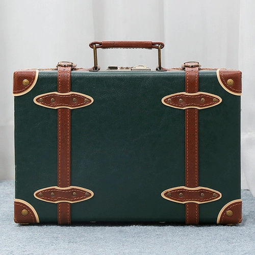 韩罗娜 Ретро портативный маленький чемодан, вместительный и большой ящик для хранения, 12 дюймов, 14 дюймов, 18 дюймов