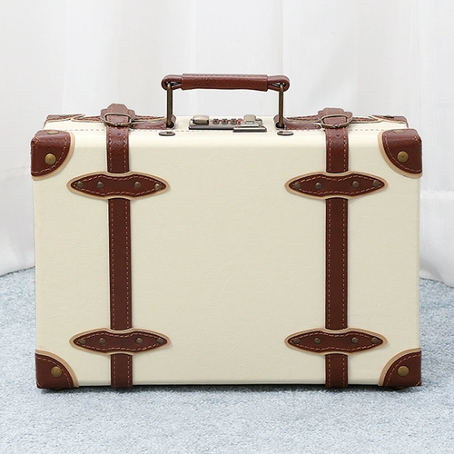 韩罗娜 Ретро портативный маленький чемодан, вместительный и большой ящик для хранения, 12 дюймов, 14 дюймов, 18 дюймов