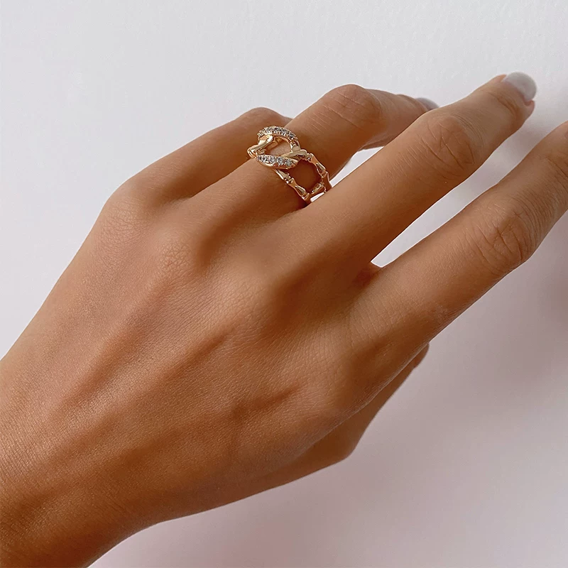 Jewelry, one size adjustable fashionable ring, on index finger