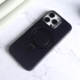 Distressed Oil Wax Leather Minimalist Stand Genuine leather iPhone Case for iPhone 17 – 12, iPhone Air