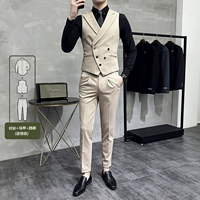 Абрикосовый жилет, штаны, рубашка, галстук-бабочка