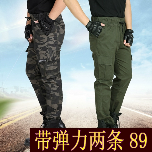 Эластичные осенние износостойкие штаны для работы, свободный крой