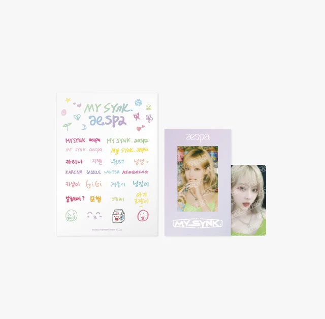 [Spot] 2022 AESPA FM My SYNK Sticker Photo Card Card