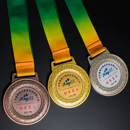 Настройка металлических медалей настройка марафонских школьных игр баскетбольные танцевальные соревнования Gold, серебряный медный мемориал
