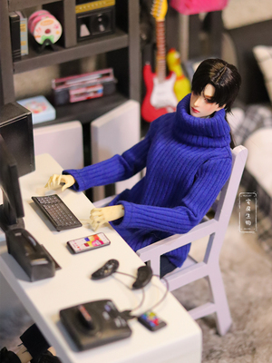 taobao agent High -neck knit sweater 1/6bjd male soldiers OB27 宇 哥 高 高 高 高 male baby clothes