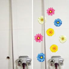 Наклейки на стекло 厨房仿瓷贴画浴室卫生间防水瓷砖贴橱柜装饰墙贴纸温馨菊花 PDF/32101