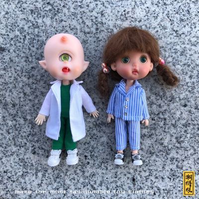 taobao agent [Tide very much] OB11 doll 12 points BJD baby clothes doctor set patient set GSC ymy