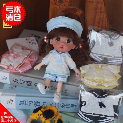 taobao agent #[Special offer] OB11 doll 12 points BJD clothing GSC naval wind doll suit sailor clothes