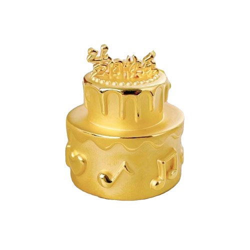 Индивидуальный золотой 3D золотой торт на день рождения