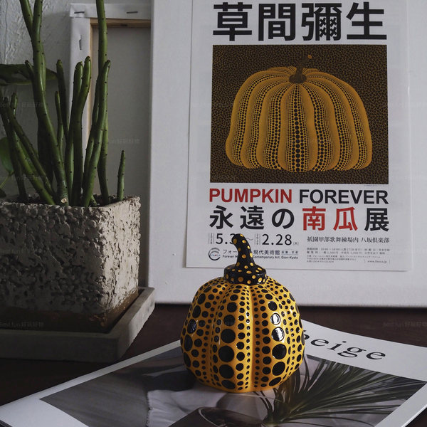 Япония предел Кусама Яйой Кусама дизайн Культурный и креативный тыква в горошек украшение Городская бумага