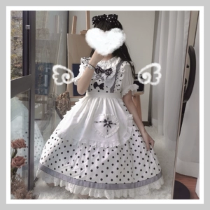 [【MewMew生活馆】心形讯号lolita搭配神器闪光面料小围裙]