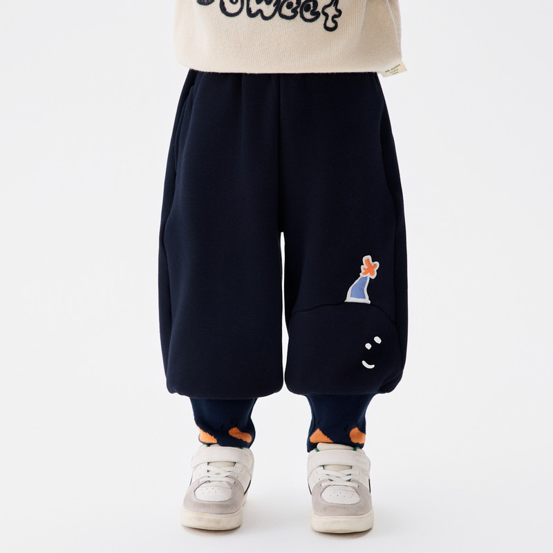 【马拉丁】趣味胡萝卜鼻子雪人针织长裤