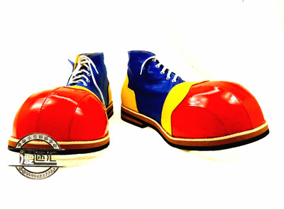 taobao agent Wanda Most high-end large round head contrasting color series clown shoes clownshoe clown character play shoes XC-P323