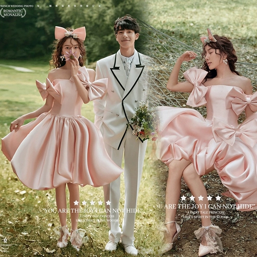 Розовое свадебное платье, реквизит для фотографии, для влюбленных, в цветочек