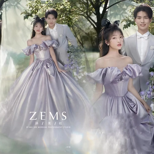 Новые тематические костюмы для фотостудии, свадебные фотографии беглой принцессы, фотографии путешествий на свежем воздухе, фотостудия лесной пары, красочная пряжа