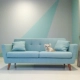 Sofa vải Bắc Âu kết hợp căn hộ nhỏ phòng khách sofa Mỹ đơn đôi ba phòng ngủ thiết kế sofa đơn giản - Ghế sô pha