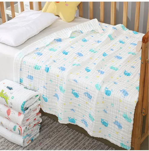 Детское летнее банное полотенце для новорожденных, одеяло, подушка, шифоновое марлевое средство детской гигиены