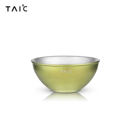 Taic Titanium Pure Titanium Dableware Home Используйте китайский суп из чаши и миску творческой личности двойной тепловой изоляция, горячий рис титановый сплав