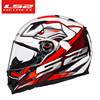 FF358 Special White/Red Silver Fast (Anti -Fog Patch)