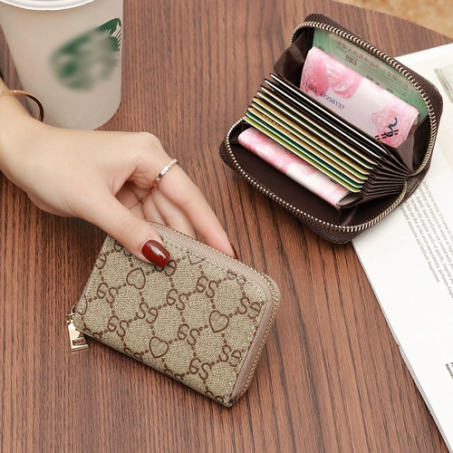 Картхолдер, изысканная маленькая ультратонкая сумка через плечо для водительских прав, вместительные и большые карточки, с медвежатами, банковская карта