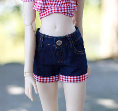 taobao agent Green Orange SD/BJD doll physical baby hot pants jeans shorts 65cm3 4 points spot APG001