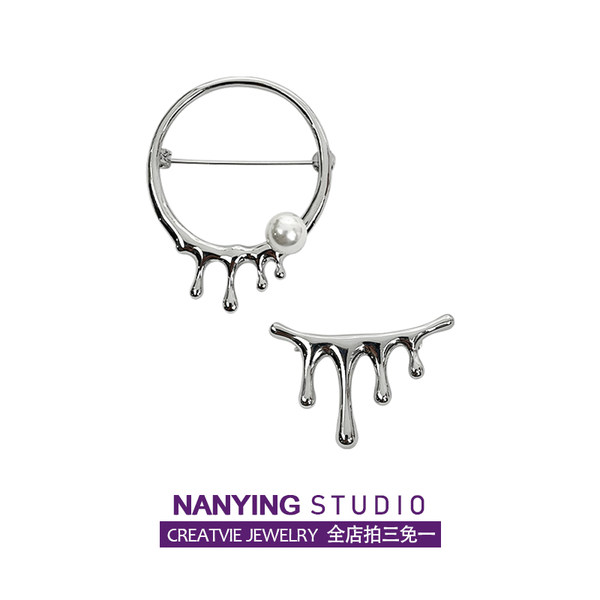 Небольшая дизайнерская брендовая брошь, булавка, костюм, простой и элегантный дизайн, изысканный стиль