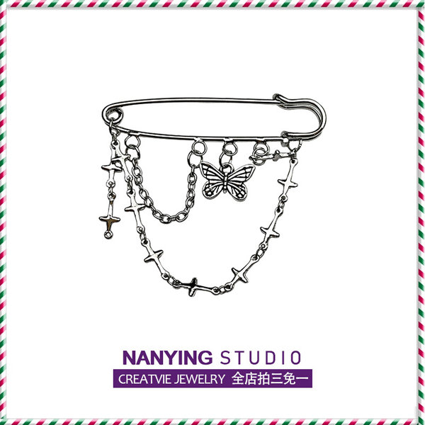 Ретро цепь с кисточками, брошь, булавка, аксессуар, защитное белье