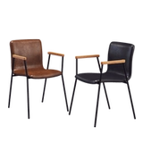 Nordic Modern Minimalist Back Stable Coffee Coffee Designer Casual Armrest Iron Loft Office Стул