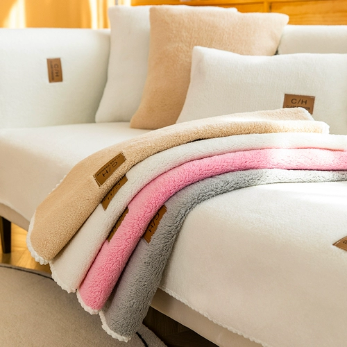 Зимний утепленный диван, удерживающая тепло плюшевая нескользящая скандинавская подушка