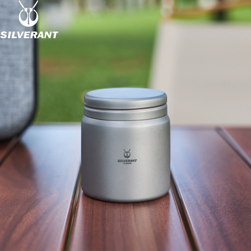 Серебряный муравей чистый титановый чайный бак переносной титановый титановый хранение