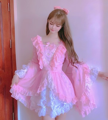 taobao agent Megaphone for princess with bow, Hanfu, dress, Lolita style