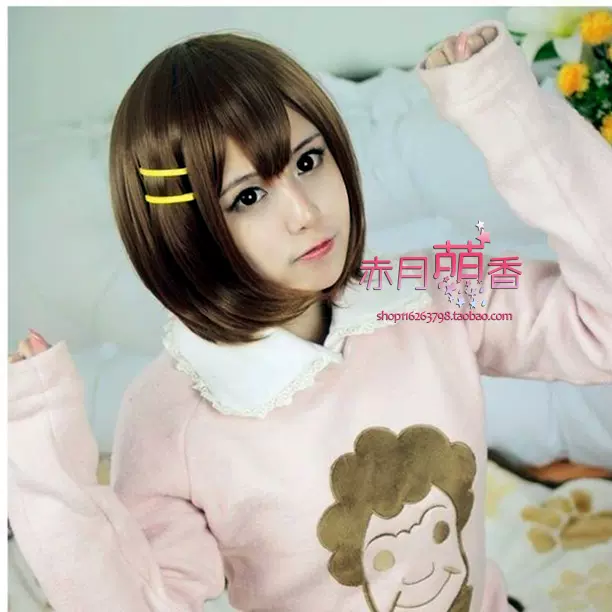 现货 人渣的本愿安乐冈花火黑紫色梨花加发量可日常cos假发