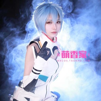 taobao agent Evangelion, blue wig, cosplay