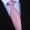 手打款 8CM真丝 粉色小格领带