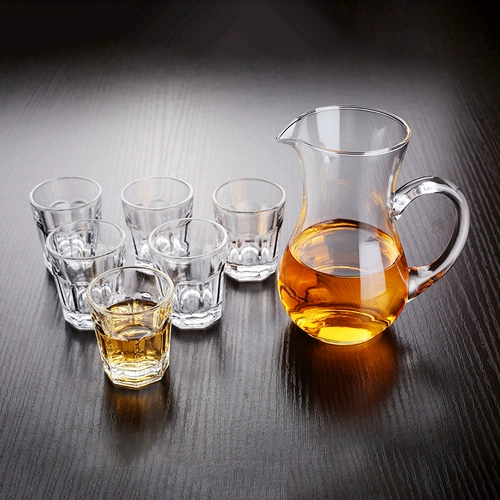 Little Baijiu Wicker Glass Glass Wine Glass Wine Cup 12, одна или две пулевые чашки, два вина, набор 10 мл 10 мл