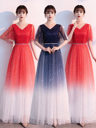 ХОРИСКАЯ Одежда Женская длинная юбка исполненная платья, новый праздничный фестиваль, взрослый китайский стиль командование красной армией Red Star Flash