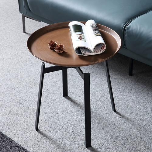 Легкий роскошный современный из нержавеющей стали края дивана боковой столик балкон спальня маленький столик мини -угол несколько маленьких круглых столов