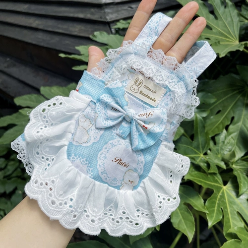 Summer Pet Maid Set Set Pure Cotton Hetchabless Mute Dog и Cat Yorkson Malzis щенка юбка