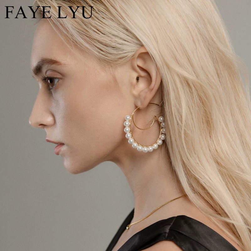 Модные гипоаллергенные сережки из жемчуга, французский стиль, стиль Chanel
