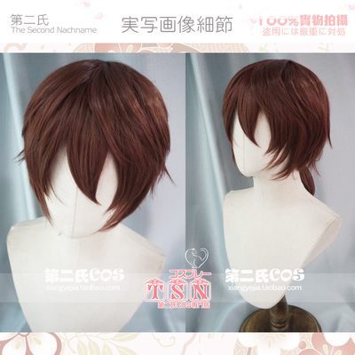 taobao agent Second -job/Master Zhang Jiale Short Horstails Handsome Big Brown COS Wig SH761